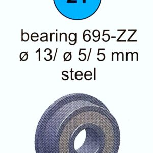Łożysko 695-ZZ d5-13/4 (nr 21)