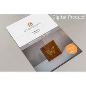 DIY Drewniana wkładka z motylkiem